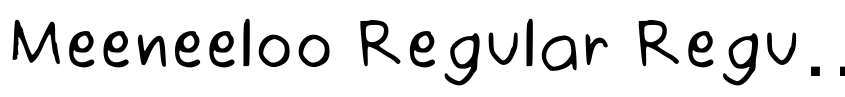 Preview Meeneeloo Regular Regular