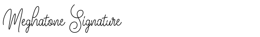 Font Meghatone Signature by Andri Ardianto + Madatype Studio