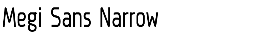 Preview Megi Sans Narrow