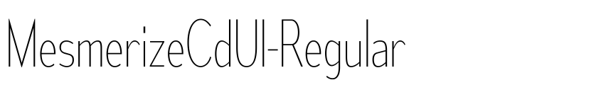 Preview MesmerizeCdUl-Regular