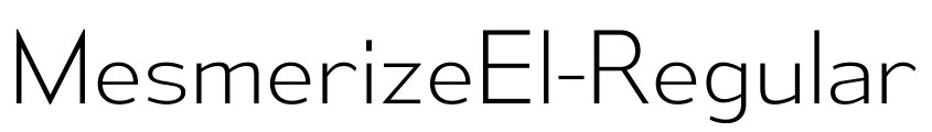 Preview MesmerizeEl-Regular