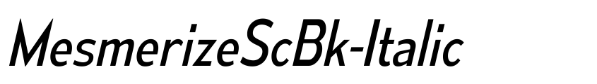 Preview MesmerizeScBk-Italic