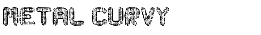 Písmo Metal Curvy od Woodcutter Manero