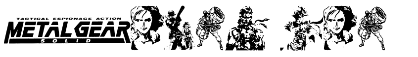 Preview Metal Gear Solid The Phantom Font
