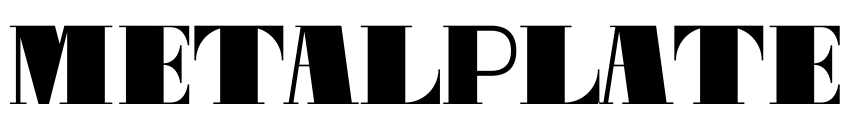 Font MetalPlate-Regular by Thor Christopher Arisland