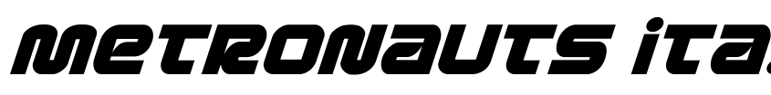 Preview Metronauts Italic