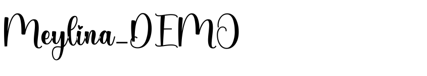 Font Meylina_DEMO by Unknown