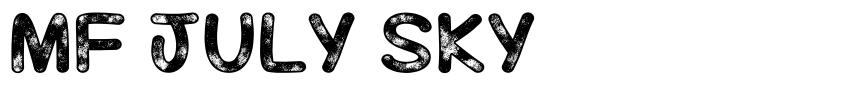 Font Mf July Sky by Misti's Fonts