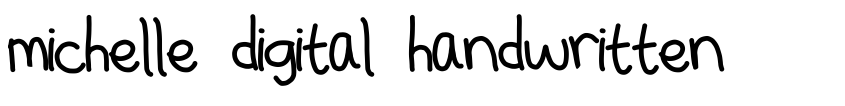 Preview michelle digital handwritten