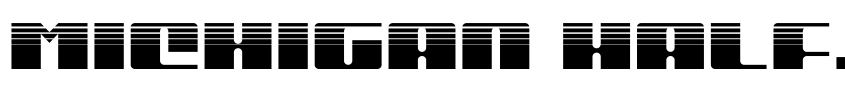 Font Michigan Halftone by Daniel Zadorozny