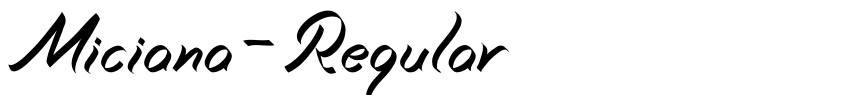 Font Miciana-Regular by Milica Dobric