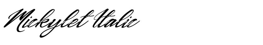 Preview Mickylet Italic