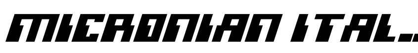 Preview Micronian Italic
