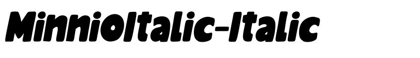 Preview MinnioItalic-Italic