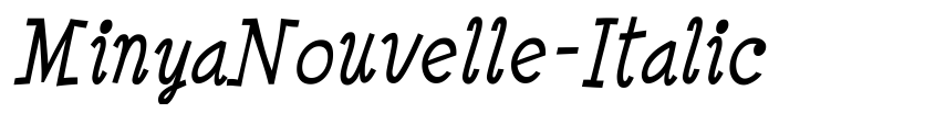 Preview MinyaNouvelle-Italic