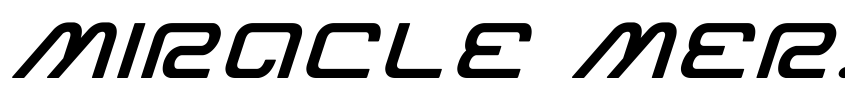 Preview Miracle Mercury Semi-Bold Expanded Italic