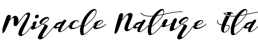 Preview Miracle Nature Italic