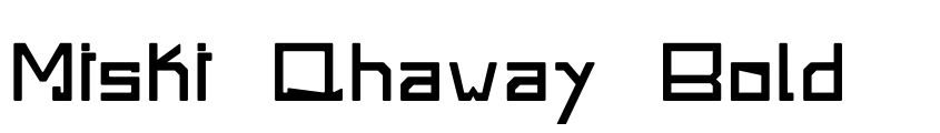 Preview Miski Qhaway Bold