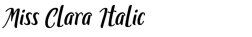 Preview Miss Clara Italic