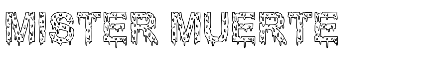 Font Mister Muerte by Woodcutter Manero