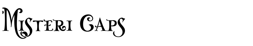 Font Misteri Caps by Burhan Afif