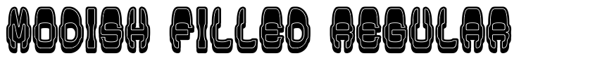 Font Modish Filled Regular by Vladimir Nikolic