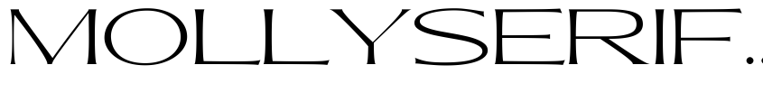Font MollySerifXEPERSONAL-Thin by Mans Greback