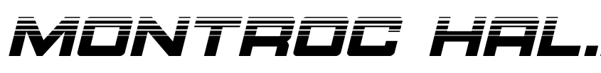 Preview Montroc Halftone Italic