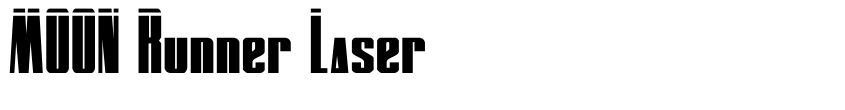 Font MOON Runner Laser by Daniel Zadorozny