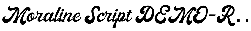 Preview Moraline Script DEMO-Regular