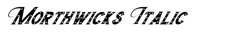 Preview Morthwicks Italic