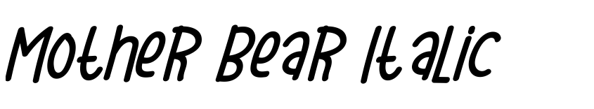 Preview Mother Bear Italic