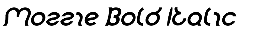 Preview Mozzie Bold Italic