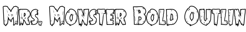 Preview Mrs. Monster Bold Outline