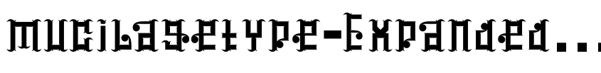 Preview mucilagetype-ExpandedBold
