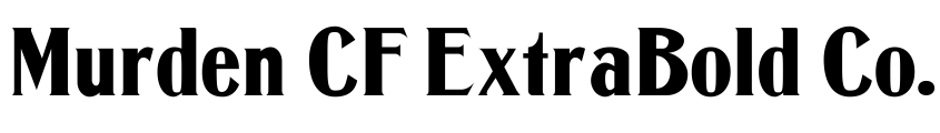 Preview Murden CF ExtraBold Cond Regular