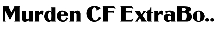 Preview Murden CF ExtraBold Regular