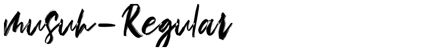Preview musuh-Regular