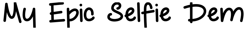 Preview My Epic Selfie Demo
