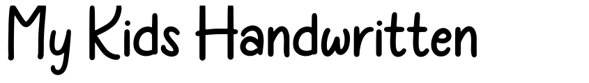 Preview My Kids Handwritten