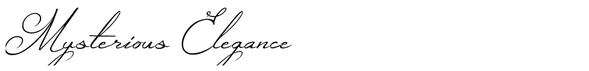 Font Mysterious Elegance by Cat.B