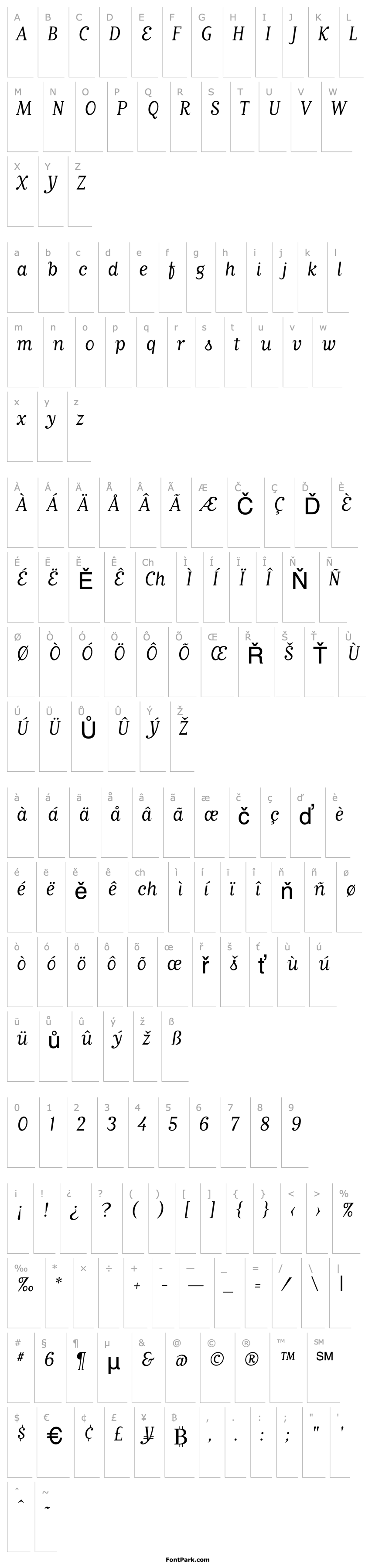 Overview MatrixScriptBookLining