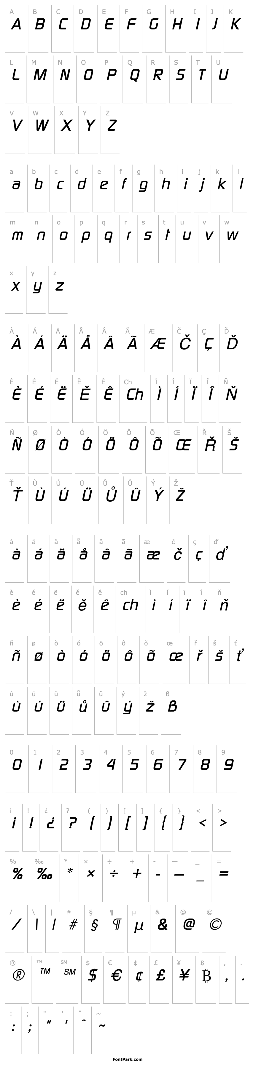 Přehled Modaerne Italic