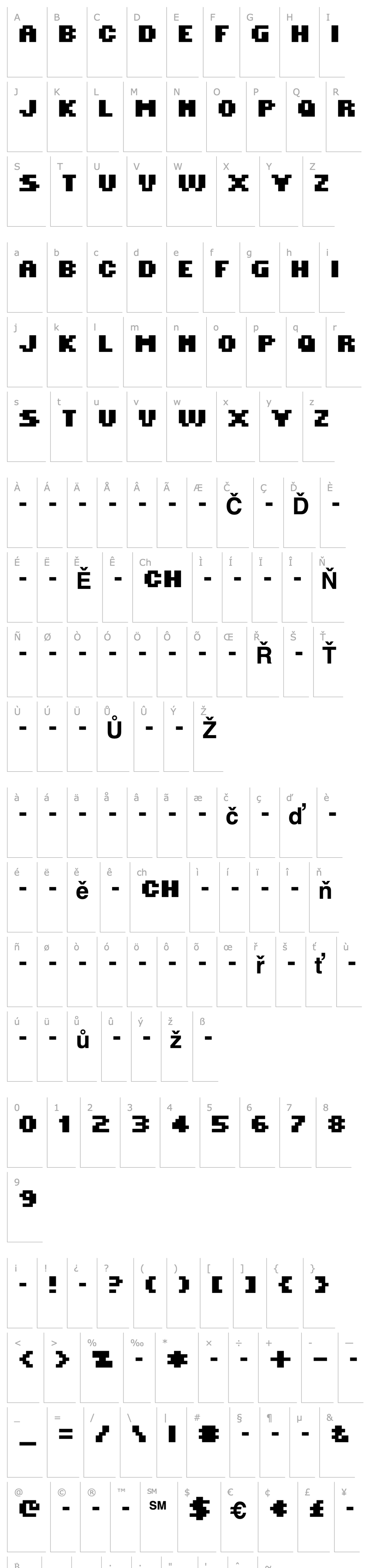 Přehled MINI 7 Condensed Bold