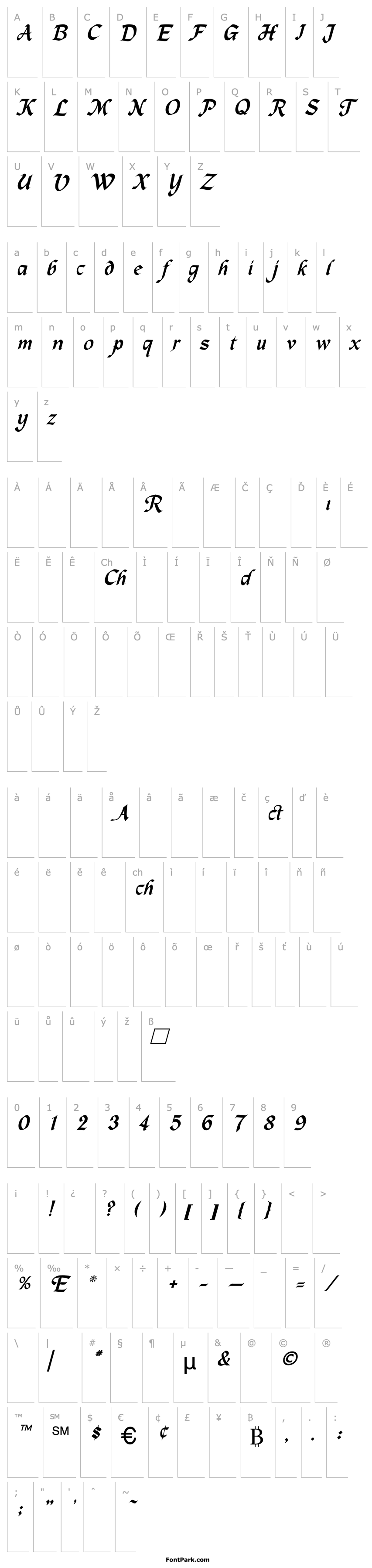 Přehled MacHumaine-Normal-Italic