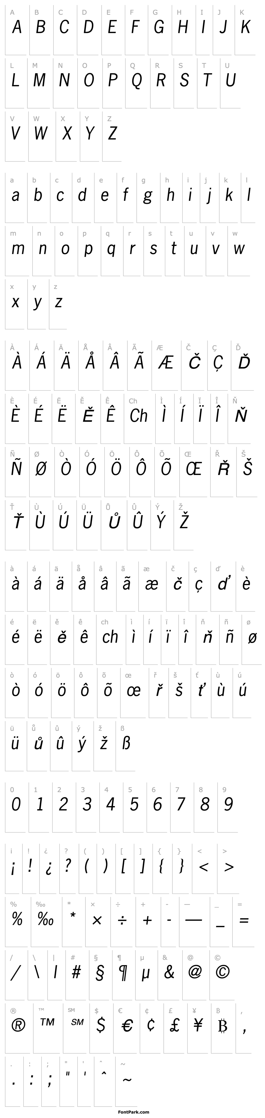 Overview MacroSSK Italic