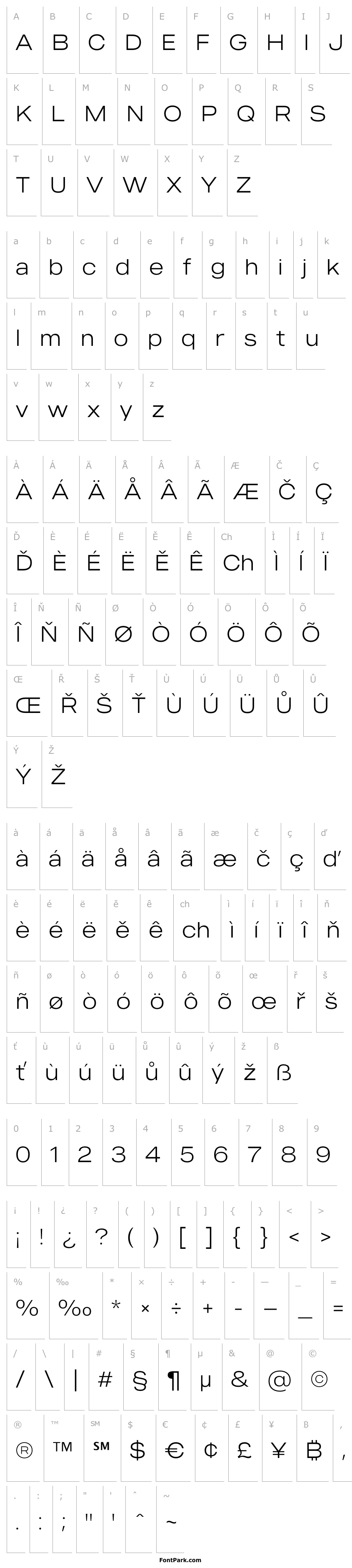 Přehled MADEOuterSans-Thin