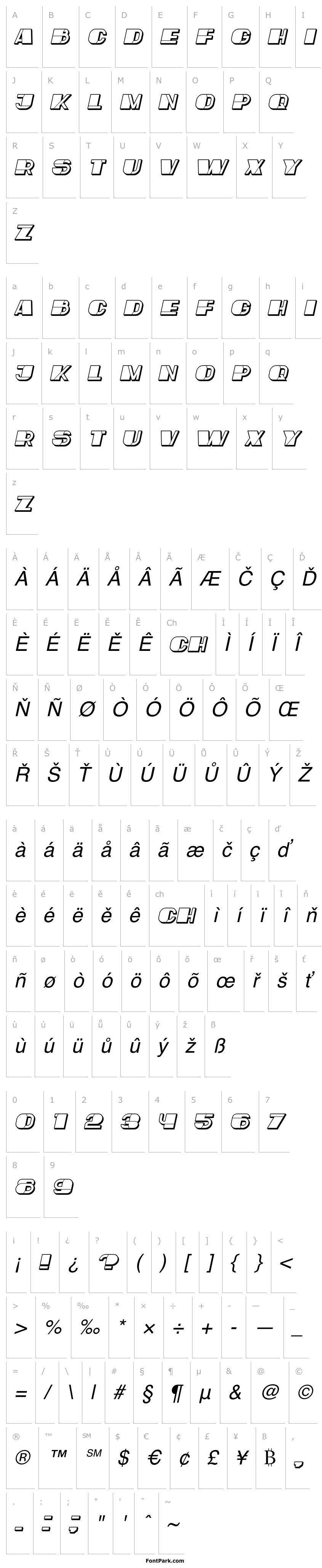 Přehled Mafia Hollow Italic