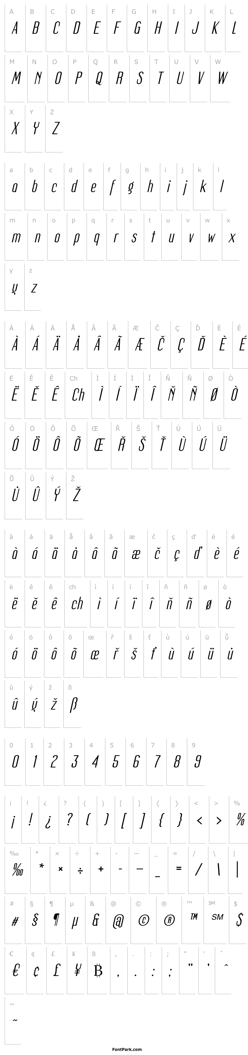 Overview Mager Italic