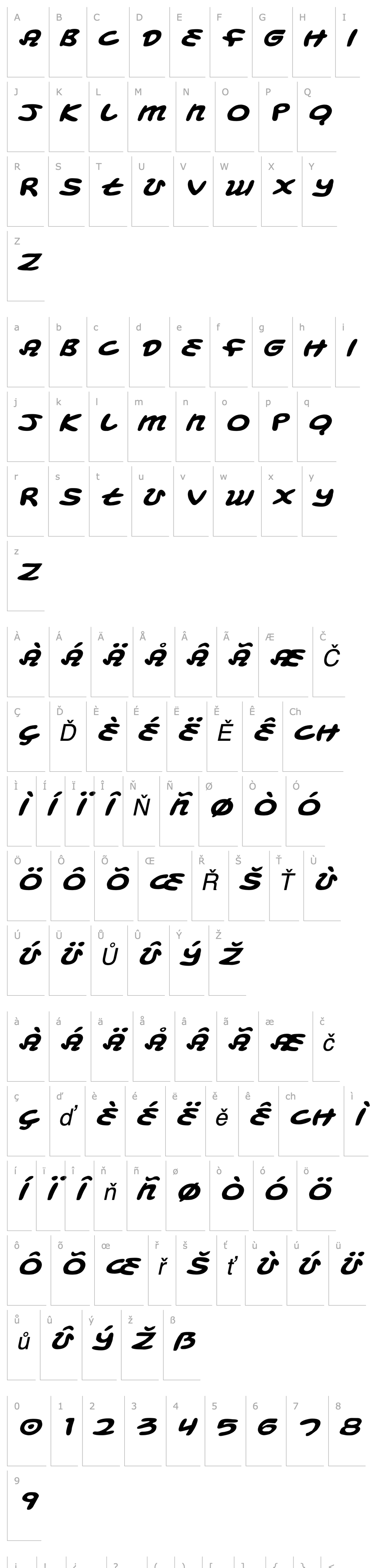 Přehled Magic Beans Expanded Italic